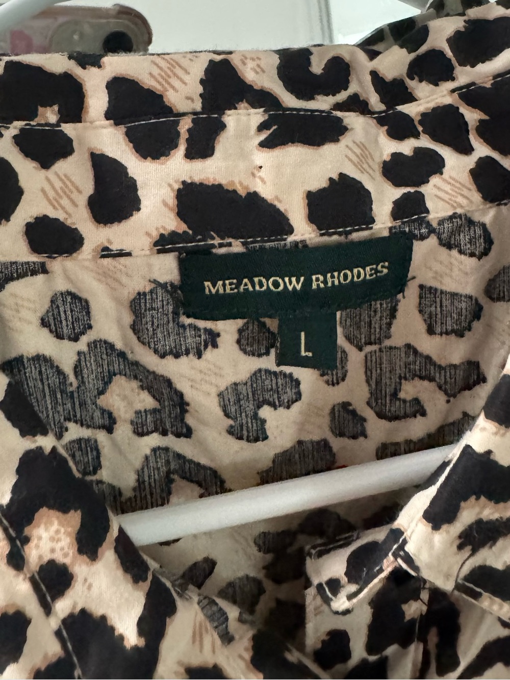 LIKE NEW Anthropologie Meadow Rhodes Leopard Print Midi Dress - Picture 3 of 3